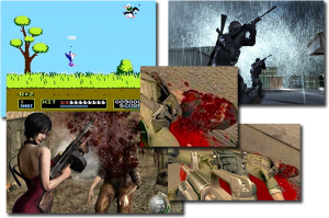 First Person Shooters, or Point of View (POV) simulations can disconnect, or further disconnect malleable minds from reality. (Click to Enlarge) 